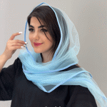 تصویر  شال توری ساده