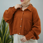 تصویر  شومیز حصیری کوتاه 2جیب