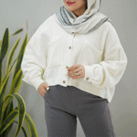 تصویر  شومیز حصیری کوتاه 2جیب
