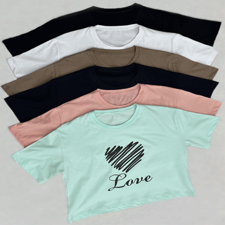تصویر  کراپ نخ پنبه LOVE