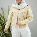 تصویر  کت کتان جیب نما