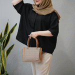 تصویر  شومیز مانتویی مشکی