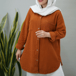تصویر  شومیز حصیری دو جیب