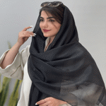 تصویر  شال مشکی فلورانس