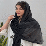 تصویر  شال شاین دار لبه تور