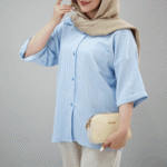 تصویر  شومیز مانتویی کراش تک جیب