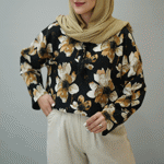تصویر  شومیز طرحدار منگوله دار