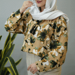 تصویر  شومیز طرحدار منگوله دار