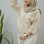تصویر  شومیزگازوئیلی آستین دکمه