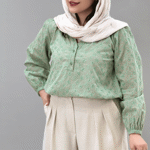تصویر  شومیز خامه دوزی جلوبسته