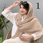 تصویر  شال پلیسه دور دانتل