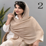 تصویر  شال پلیسه دور دانتل