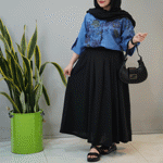 تصویر  شومیز طرحدار آستین پاگن