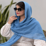 تصویر  شال لینن منگوله دار