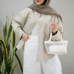 تصویر  شومیز راه راه تک جیب