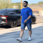 تصویر  تیشرت باکسی بیسیک مردانه