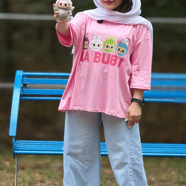 تصویر  تیشرت باکسی LA BUBU