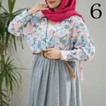 تصویر  شومیز تک جیب آبرنگی