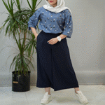 تصویر  شومیزجلو بسته گل گچی