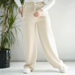 تصویر  ست تیشرت لانگ و شلوار زاپ دار