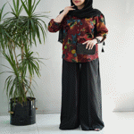 تصویر  شومیز طرحدار 3دکمه