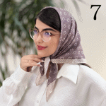 تصویر  مینی اسکارف حریر