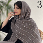 تصویر  شال پلیسه ساده