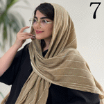 تصویر  شال پلیسه ساده