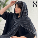 تصویر  شال پلیسه ساده
