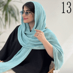تصویر  شال پلیسه ساده