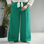 تصویر  شلوار بگ ژاکارد ساده