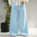 تصویر  شلوار بگ ژاکارد ساده