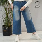 تصویر  شلوار واید جین