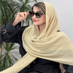 تصویر  شال پلیسه پاییزه دور ریش