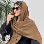 تصویر  شال پلیسه پاییزه دور ریش