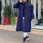 تصویر  بارونی بلند کمردار