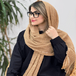 تصویر  شال کوک دوزی دور ریش