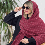 تصویر  شال کوک دوزی دور ریش