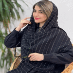تصویر  شال کوک دوزی دور ریش
