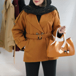 تصویر  پالتو فوتر کمردار