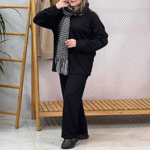 تصویر  ست شومیز و شلوار یقه دکمه