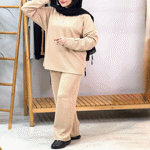 تصویر  ست شومیز و شلوار یقه دکمه