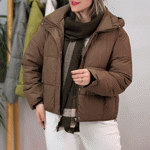 تصویر  کاپشن کلاه دار پایین گتر