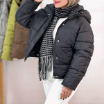 تصویر  کاپشن کلاه دار پایین گتر