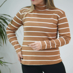 تصویر  یقه اسکی راه راه