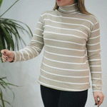 تصویر  یقه اسکی راه راه