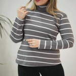 تصویر  یقه اسکی راه راه