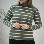 تصویر  یقه اسکی راه راه