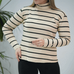 تصویر  یقه اسکی راه راه