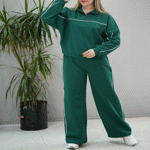 تصویر  ست دورس و شلوار نیم زیپ